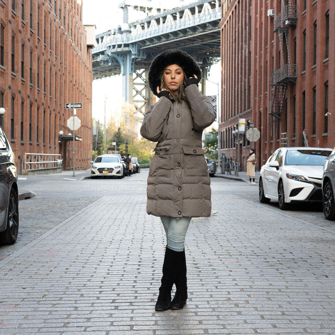 Elora cargo puffer winter coat 