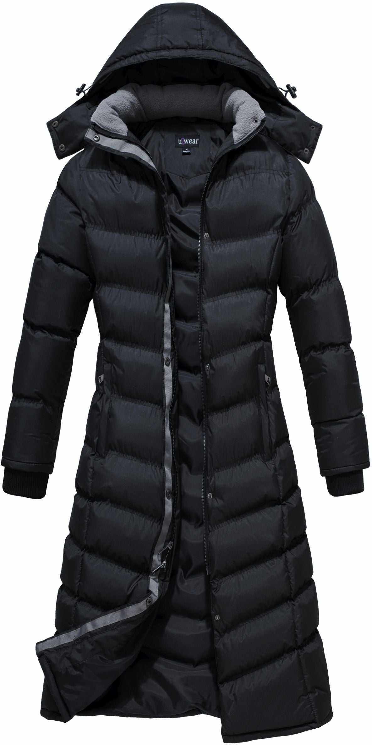 u2wear | Women's Ankle-Length Technical Puffer with Hood
