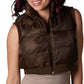 Big Apple Women's Winter Crop Vest Lightweight Sleeveless Warm Outerwear Puffer Vest Padded