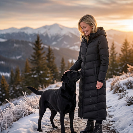 Women Full Length Puffer Coat | Ankle-Length Maxi Shield by u2wear