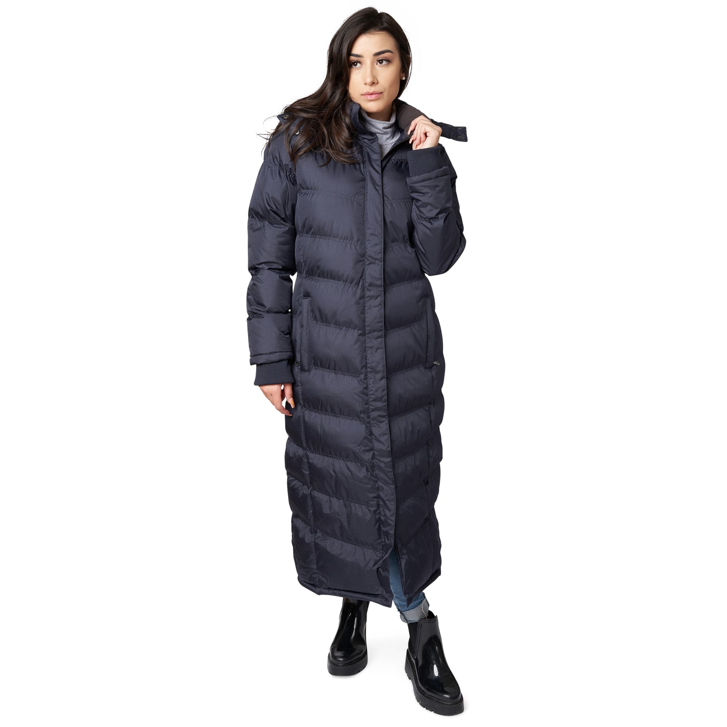 U2Wear Full Length Ladies Water Resistant Puffer Coat