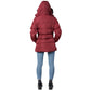 Women's Short Coat Puffer with Faux-Fur Detachable Hood