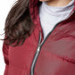 Women's Short Coat Puffer with Faux-Fur Detachable Hood