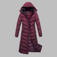 ELORA Women's  Full Length Puffer Coat with Hood and Fleece Lining
