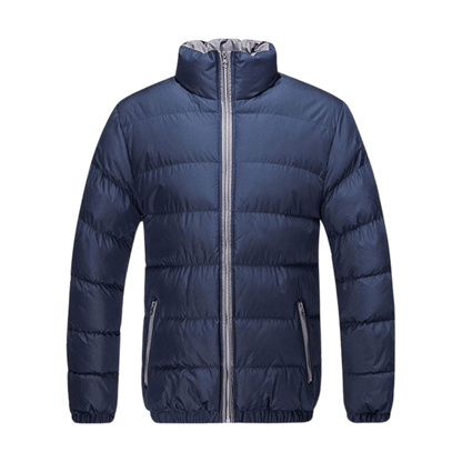 U2Wear Men's Heavy Quilt Coat, Winter Casual Jacket, Short Classic Puffer, Water Resistant, Bomber Jacket