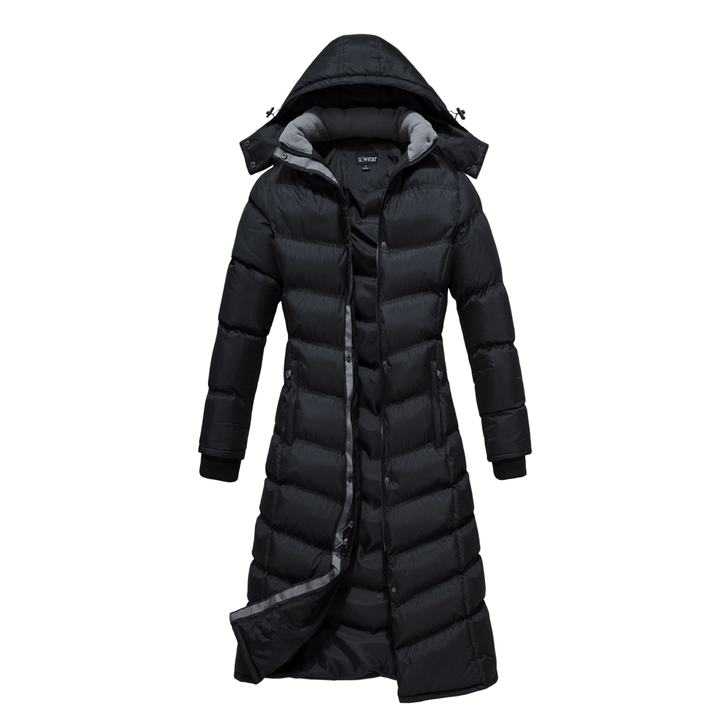 U2Wear Full Length Ladies Water Resistant Puffer Coat