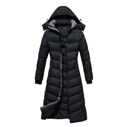 U2Wear Full Length Ladies Water Resistant Puffer Coat