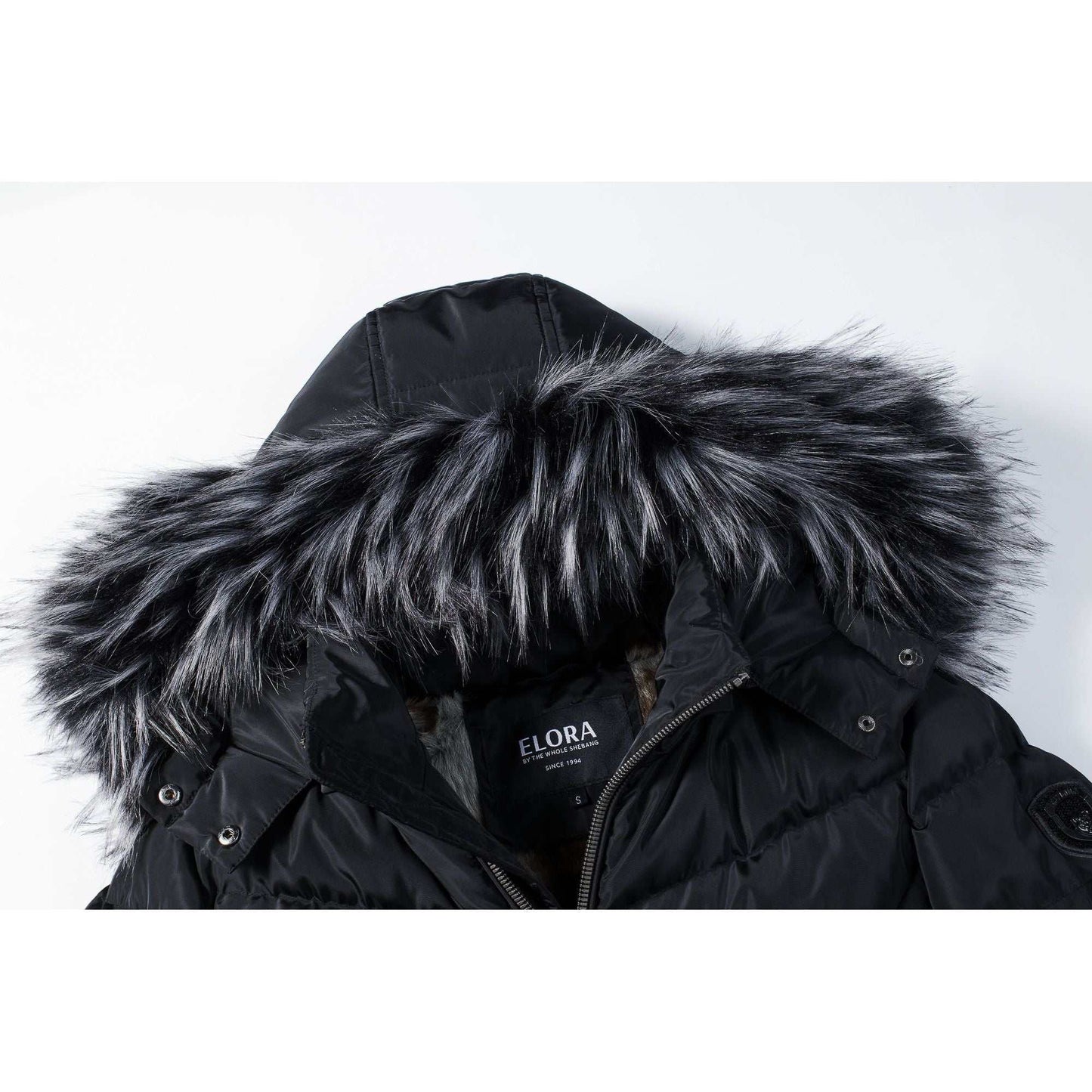 Women's Winter Coat Long and Slimming Warm Parka Jacket with Removable Faux Fur Hoodie,