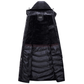 ELORA Women's  Full Length Puffer Coat with Hood and Fleece Lining
