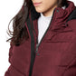 Women's Maxi Coat - Water-Resistant, Polar Fleece Lined, and Detachable Hood