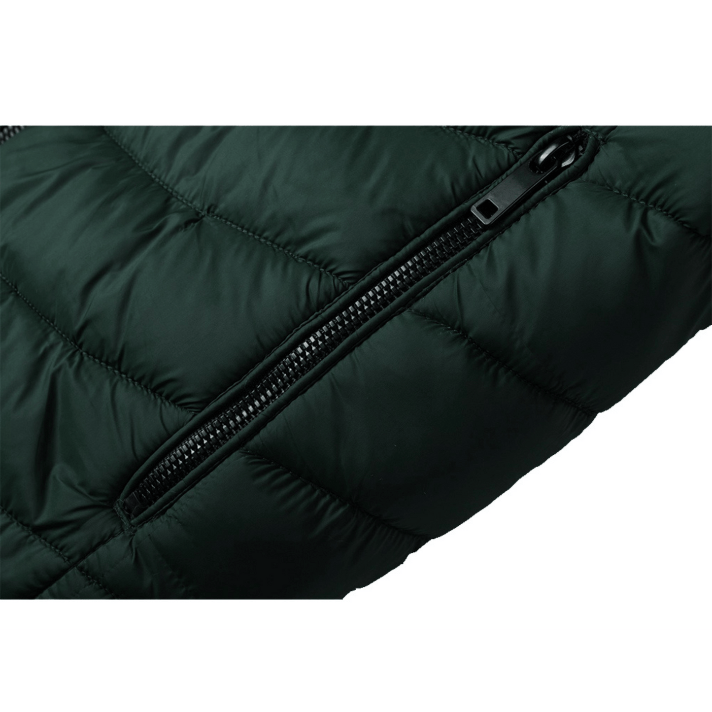 Men's classic Puffer bomber jacket with faux fur lining