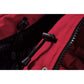 Close-up of drawstring and zipper.  Women Winter heavy coat