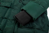 Rib-knit inner cuff